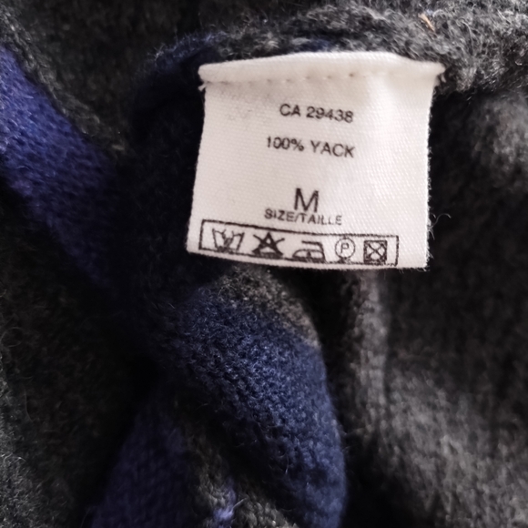 MANSTED 100% Yak Button Back Sweater Size M - Picture 4 of 4